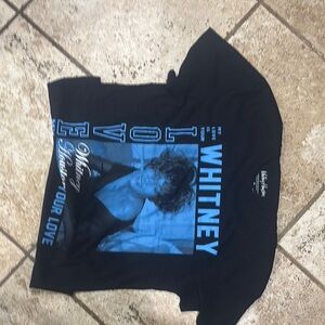Whitney Houston Black Graphic T-Shirt